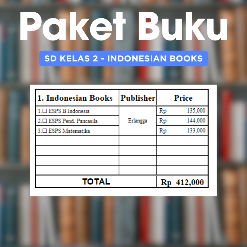 Complete Book : SD 2 - Indonesia Books