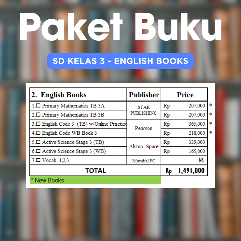 Complete Book : SD 3 - English Books