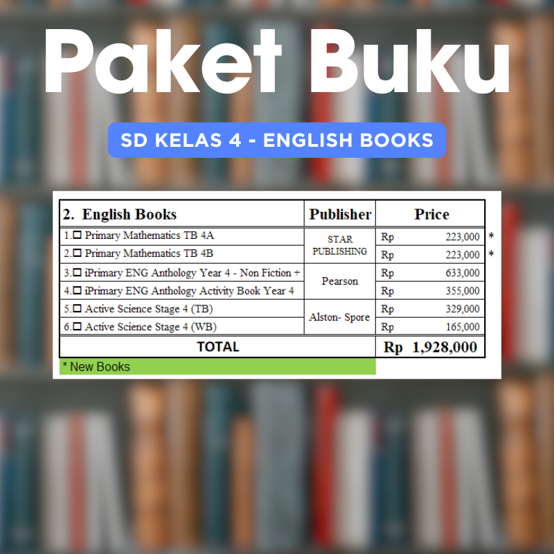 Complete Book : SD 4 - English Books