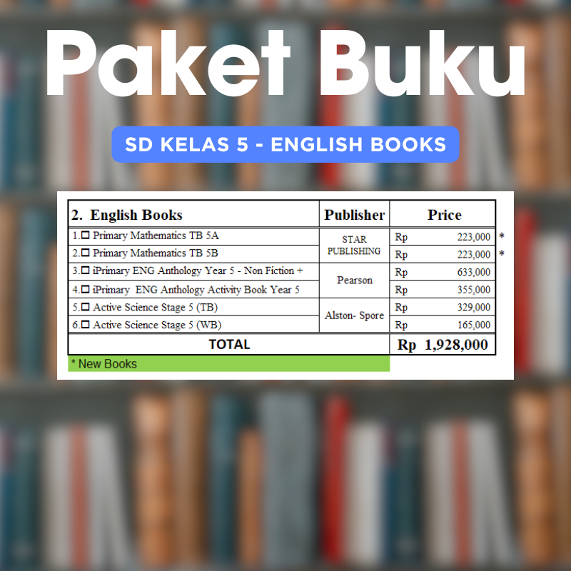 Complete Book : SD 5 - English Books