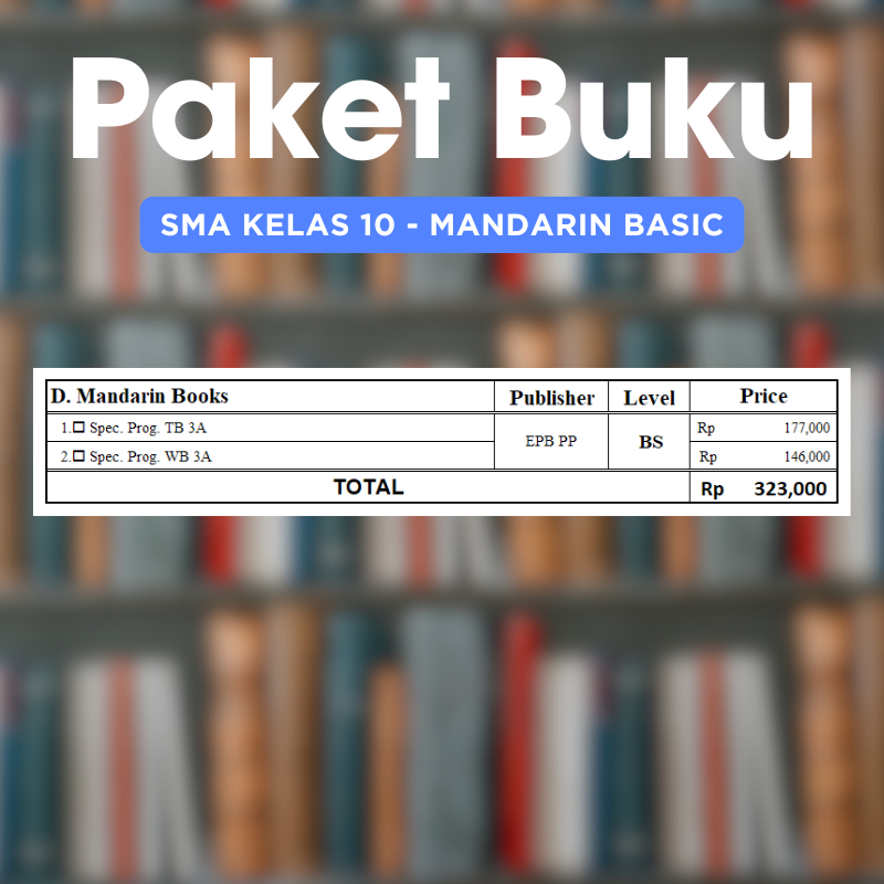 Complete Book : SMA 10 - Mandarin Books (Basic)