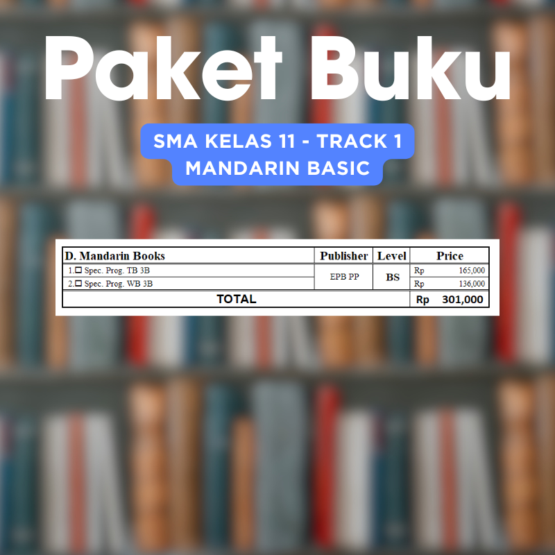 Complete Book : SMA 11 TRACK 1- Mandarin Books (Basic)