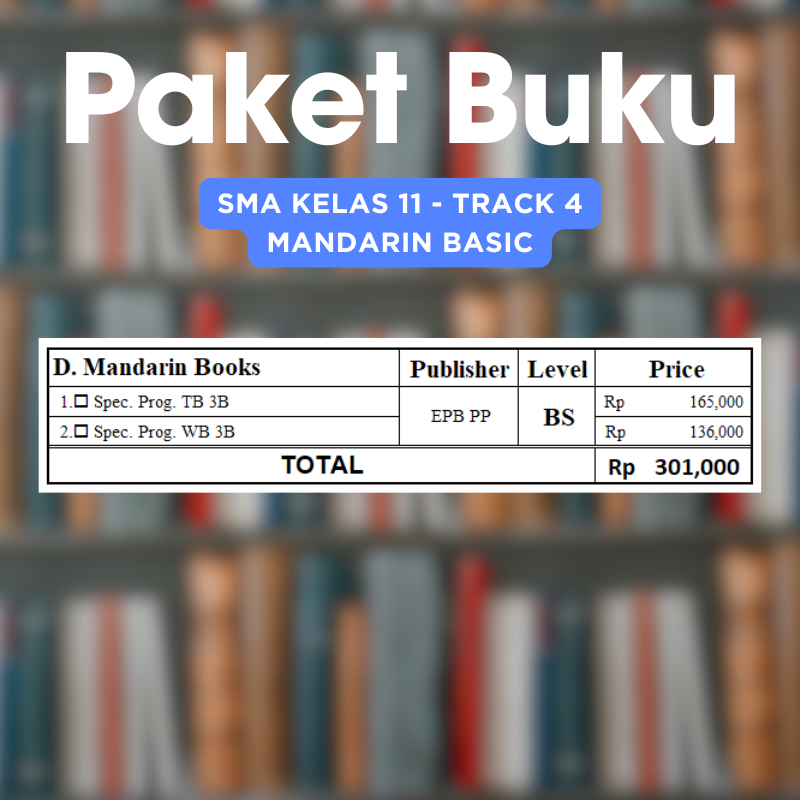 Complete Book : SMA 11 TRACK 4 - Mandarin Books (Basic)